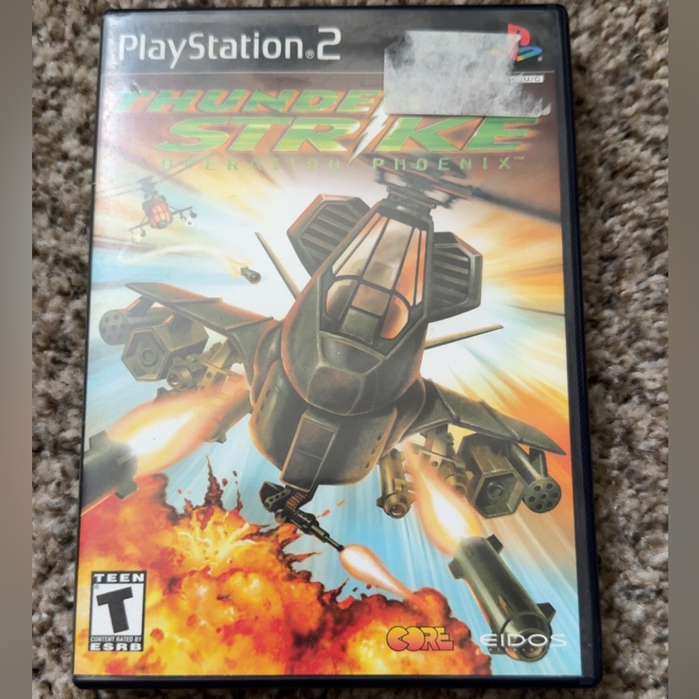 Sony PlayStation 2 Thunder Strike: Operation Phoenix - Black and Orange